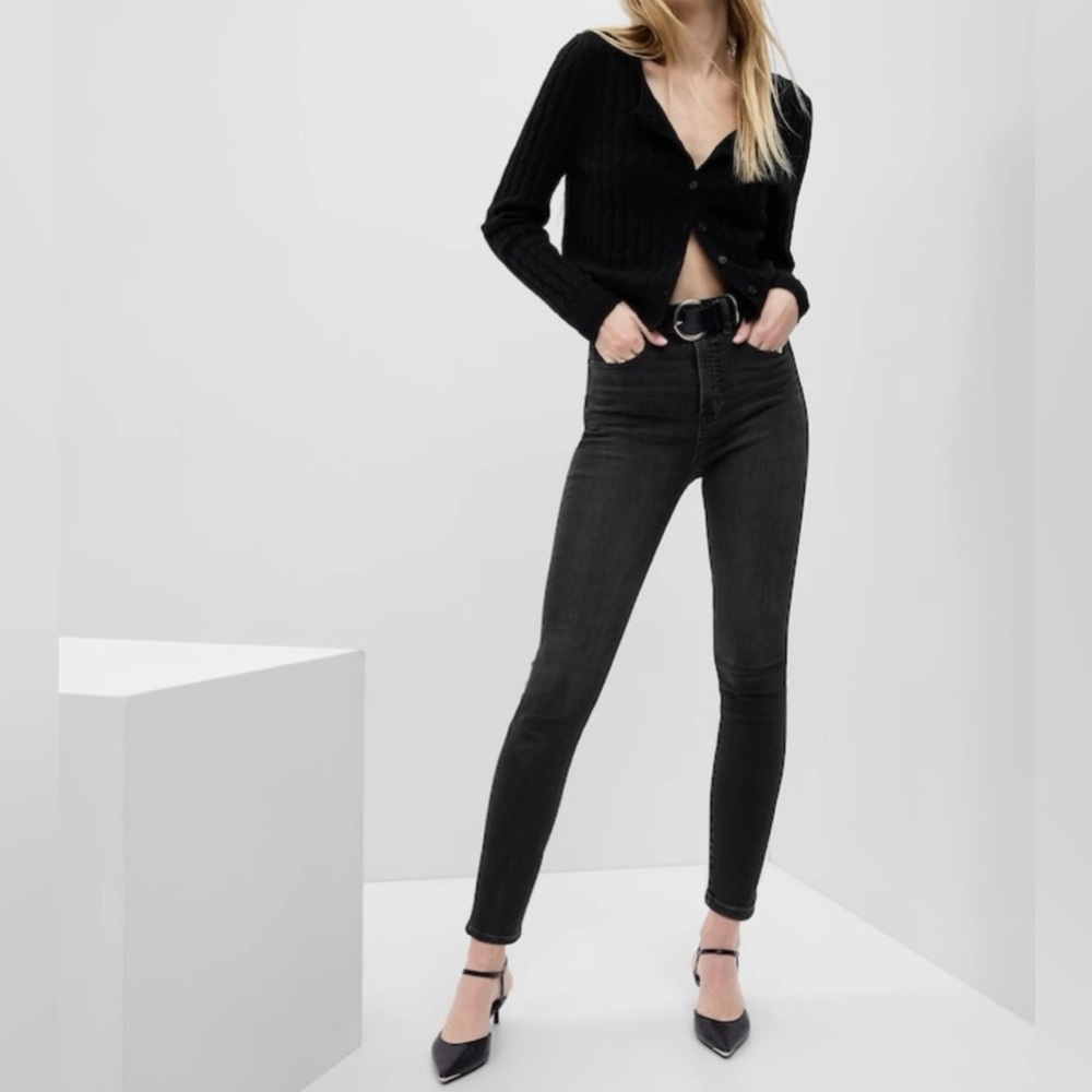 GAP Women’s Charcoal True Skinny High Rise Jeans Size 27 4R NWT